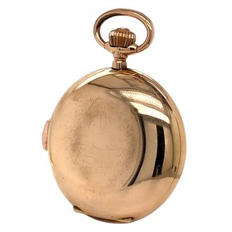 Swiss 18K rose gold minute repeating lever watch Circa 1900