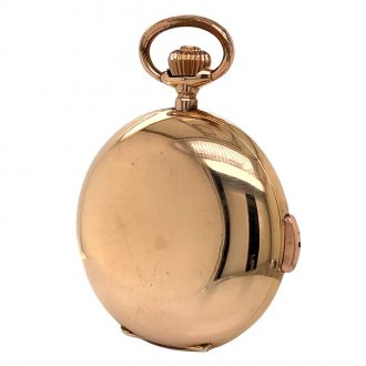 Swiss 18K rose gold minute repeating lever watch Circa 1900