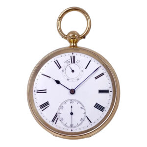 English gold pocket chronometer with 30h power reserve Circa 1881