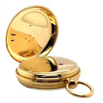 English gold pocket chronometer with 30h power reserve Circa 1881