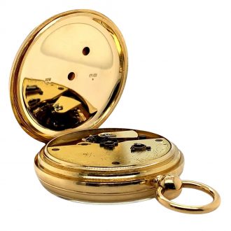 English gold pocket chronometer with 30h power reserve Circa 1881