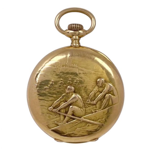 Very fine Swiss 18K gold open faced lever watch Circa 1910