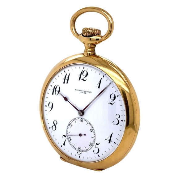 Very fine Swiss 18K gold open faced lever watch Circa 1910 Very fine Swiss 18K gold open faced lever watch Circa 1910