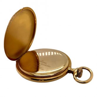 Very fine Swiss 18K gold open faced lever watch Circa 1910