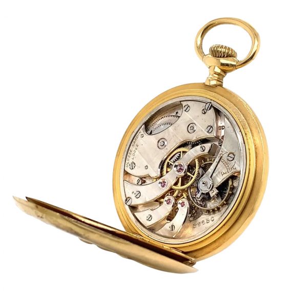 Very fine Swiss 18K gold open faced lever watch Circa 1910 Very fine Swiss 18K gold open faced lever watch Circa 1910