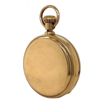 Rare Swiss 18 carat gold open faced lever pocket watch Circa 1860
