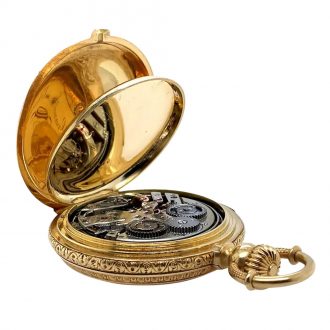 Swiss gold lever made for the South American market Circa 1890