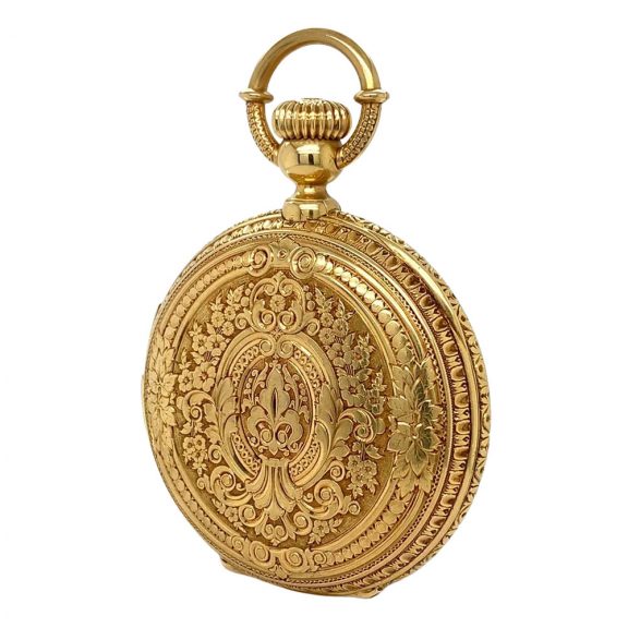 Swiss gold lever made for the South American market Circa 1890 Swiss gold lever made for the South American market Circa 1890
