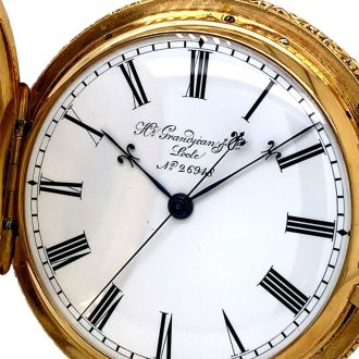 Swiss gold lever made for the South American market Circa 1890
