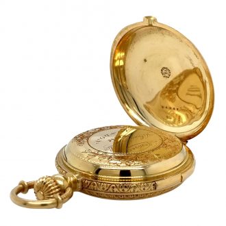 Swiss gold lever made for the South American market Circa 1890