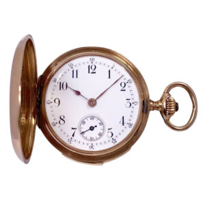 Swiss 14K gold minute repeating lever pocket watch Circa 1900