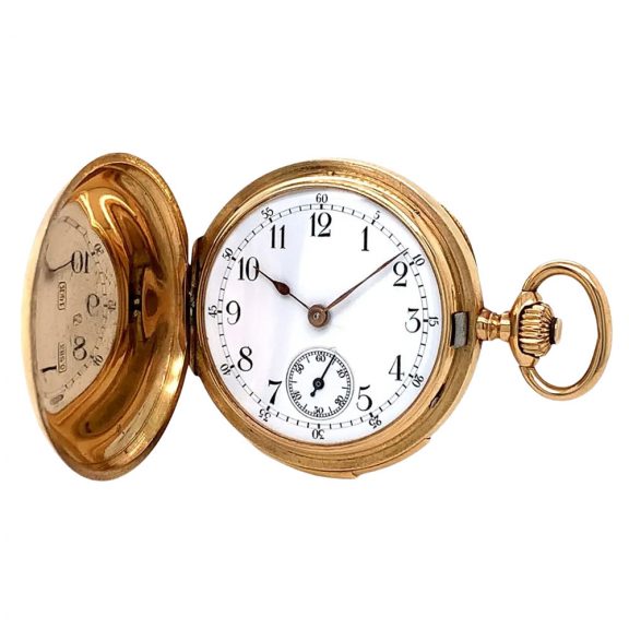 Swiss 14K gold minute repeating lever pocket watch Circa 1900 Swiss 14K gold minute repeating lever pocket watch Circa 1900