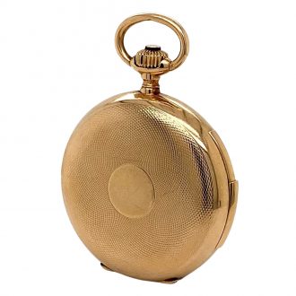 Swiss 14K gold minute repeating lever pocket watch Circa 1900
