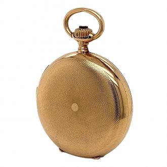 Swiss 14K gold minute repeating lever pocket watch Circa 1900