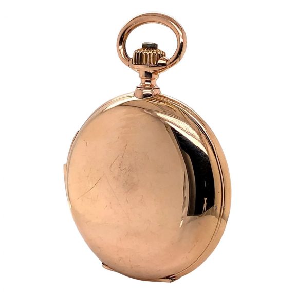 Swiss 14K rose gold minute repeating lever pocket watch Circa 1900 Swiss 14K rose gold minute repeating lever pocket watch Circa 1900