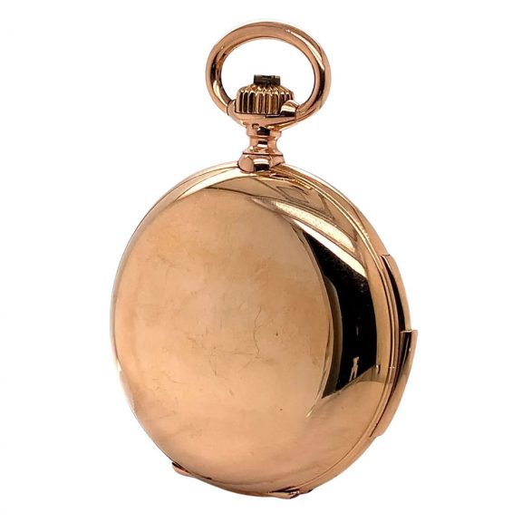 Swiss 14K rose gold minute repeating lever pocket watch Circa 1900 Swiss 14K rose gold minute repeating lever pocket watch Circa 1900