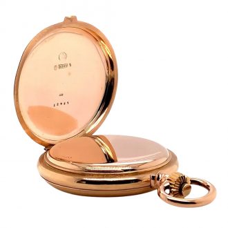 Swiss 14K rose gold minute repeating lever pocket watch Circa 1900 Swiss 14K rose gold minute repeating lever pocket watch Circa 1900