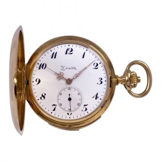 Flat Swiss 18 carat gold minute repeating lever watch Circa 1900