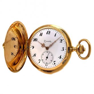Flat Swiss 18 carat gold minute repeating lever watch Circa 1900