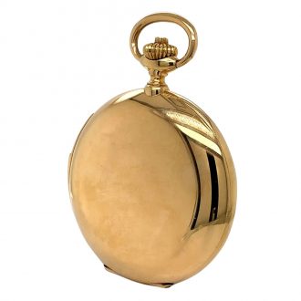 Flat Swiss 18 carat gold minute repeating lever watch Circa 1900