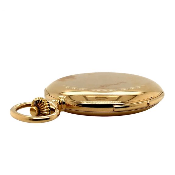 Flat Swiss 18 carat gold minute repeating lever watch Circa 1900 Flat Swiss 18 carat gold minute repeating lever watch Circa 1900