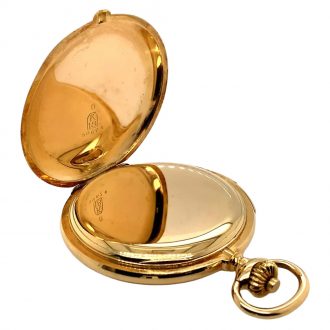 Flat Swiss 18 carat gold minute repeating lever watch Circa 1900