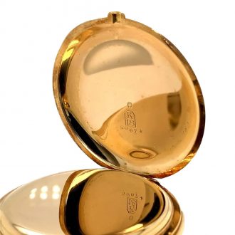 Flat Swiss 18 carat gold minute repeating lever watch Circa 1900