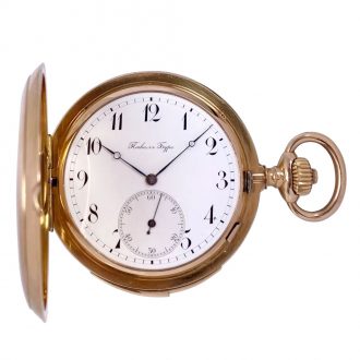Rare Swiss rose gold minute repeating lever watch Circa 1900