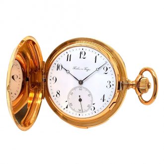 Rare Swiss rose gold minute repeating lever watch Circa 1900