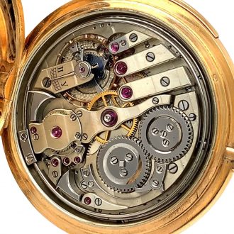 Rare Swiss rose gold minute repeating lever watch Circa 1900