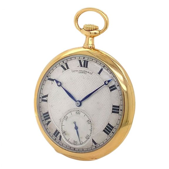 Swiss 18 carat gold open faced lever pocket watch Circa 1917 Swiss 18 carat gold open faced lever pocket watch Circa 1917