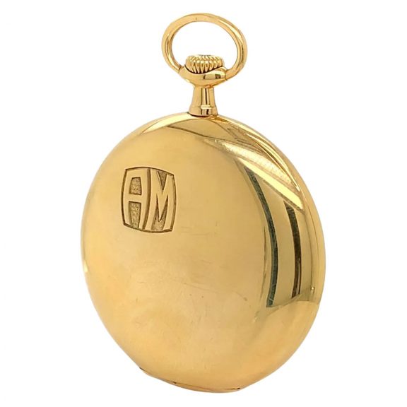 Swiss 18 carat gold open faced lever pocket watch Circa 1917 Swiss 18 carat gold open faced lever pocket watch Circa 1917