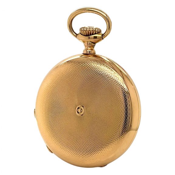 Swiss 18K gold hunting cased anker chronometer Circa 1898 Swiss 18K gold hunting cased anker chronometer Circa 1898
