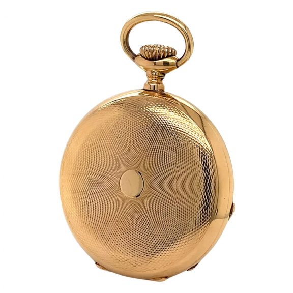 Swiss 18K gold hunting cased anker chronometer Circa 1898 Swiss 18K gold hunting cased anker chronometer Circa 1898