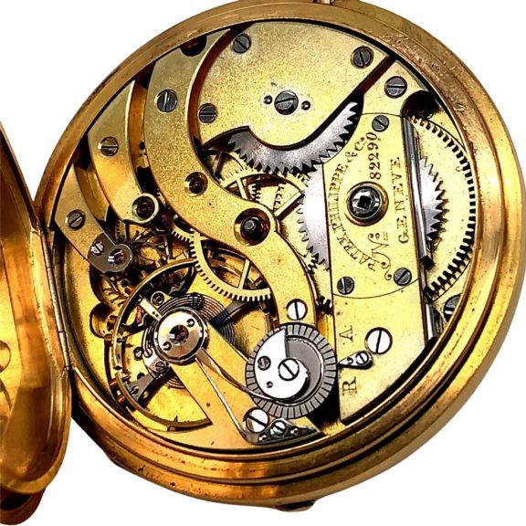 Swiss 18K gold hunting cased anker chronometer Circa 1898 Swiss 18K gold hunting cased anker chronometer Circa 1898