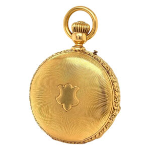 Large Swiss 18K gold hunting cased pocket chronometer Circa 1880