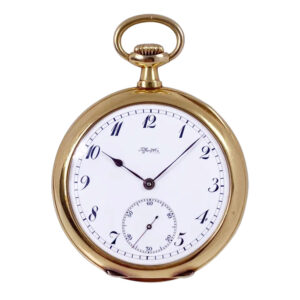 Historically interesting Swiss 18K gold lever watch Circa 1878
