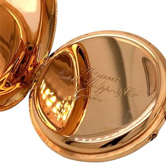 Swiss 18K rose gold open faced lever pocket watch Circa 1900 Swiss 18K rose gold open faced lever pocket watch Circa 1900