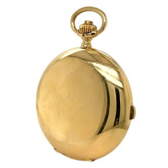 Swiss 18K gold hunting cased lever chronograph Circa 1945 Swiss 18K gold hunting cased lever chronograph Circa 1945