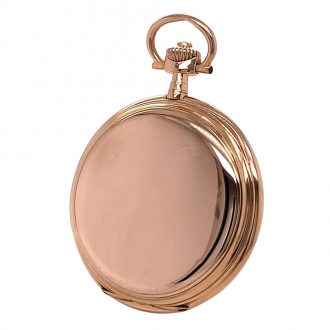 Swiss 14 carat rose gold hunting cased lever watch Circa 1909 Swiss 14 carat rose gold hunting cased lever watch Circa 1909