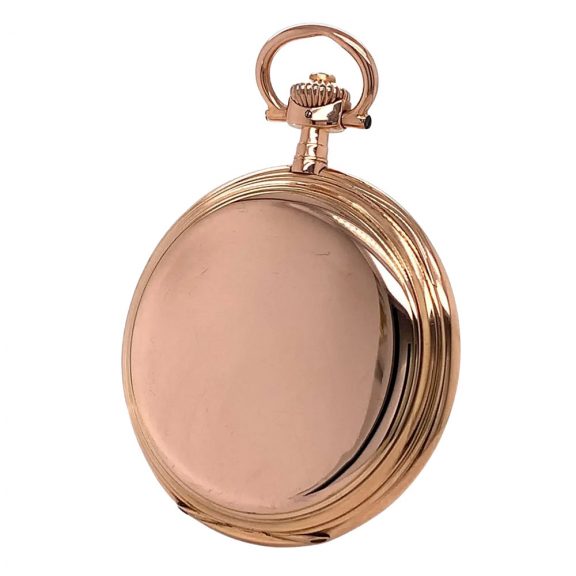 Swiss 14 carat rose gold hunting cased lever watch Circa 1909 Swiss 14 carat rose gold hunting cased lever watch Circa 1909