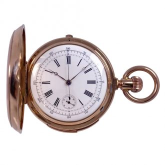 American 18K rose gold repeating chronograph Circa 1890