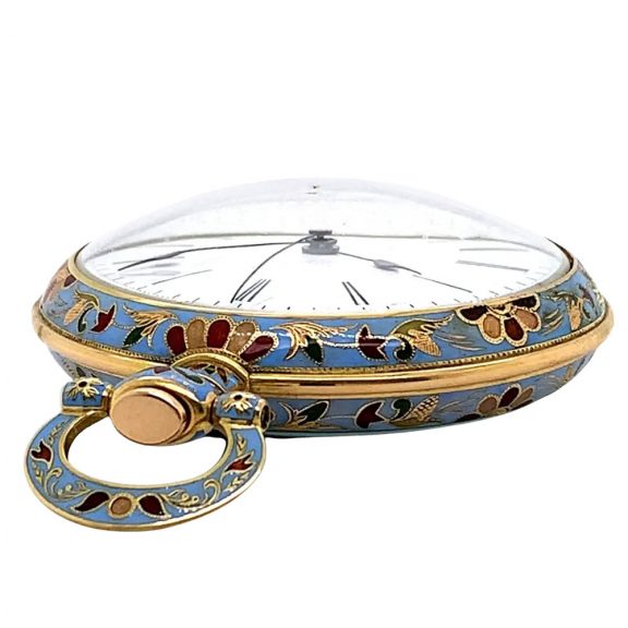 Swiss gold and enamel lever for the Chinese market Circa 1830 Swiss gold and enamel lever for the Chinese market Circa 1830