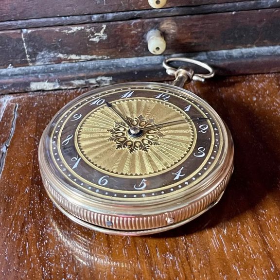Swiss 18 carat rose gold quarter repeating musical watch Circa 1810 Swiss 18 carat rose gold quarter repeating musical watch Circa 1810