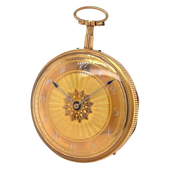 Swiss 18 carat rose gold quarter repeating musical watch Circa 1810 Swiss 18 carat rose gold quarter repeating musical watch Circa 1810