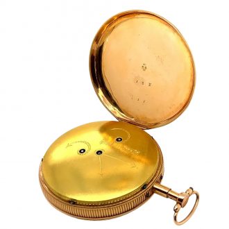 Swiss 18 carat rose gold quarter repeating musical watch Circa 1810