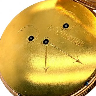 Swiss 18 carat rose gold quarter repeating musical watch Circa 1810