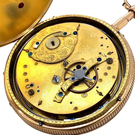 Swiss 18 carat rose gold quarter repeating musical watch Circa 1810 Swiss 18 carat rose gold quarter repeating musical watch Circa 1810