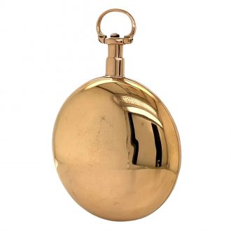 English 18K rose gold hunting cased cylinder watch Circa 1803 English 18K rose gold hunting cased cylinder watch Circa 1803