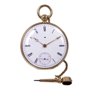 Important French 18K gold open faced chronometer Circa 1845